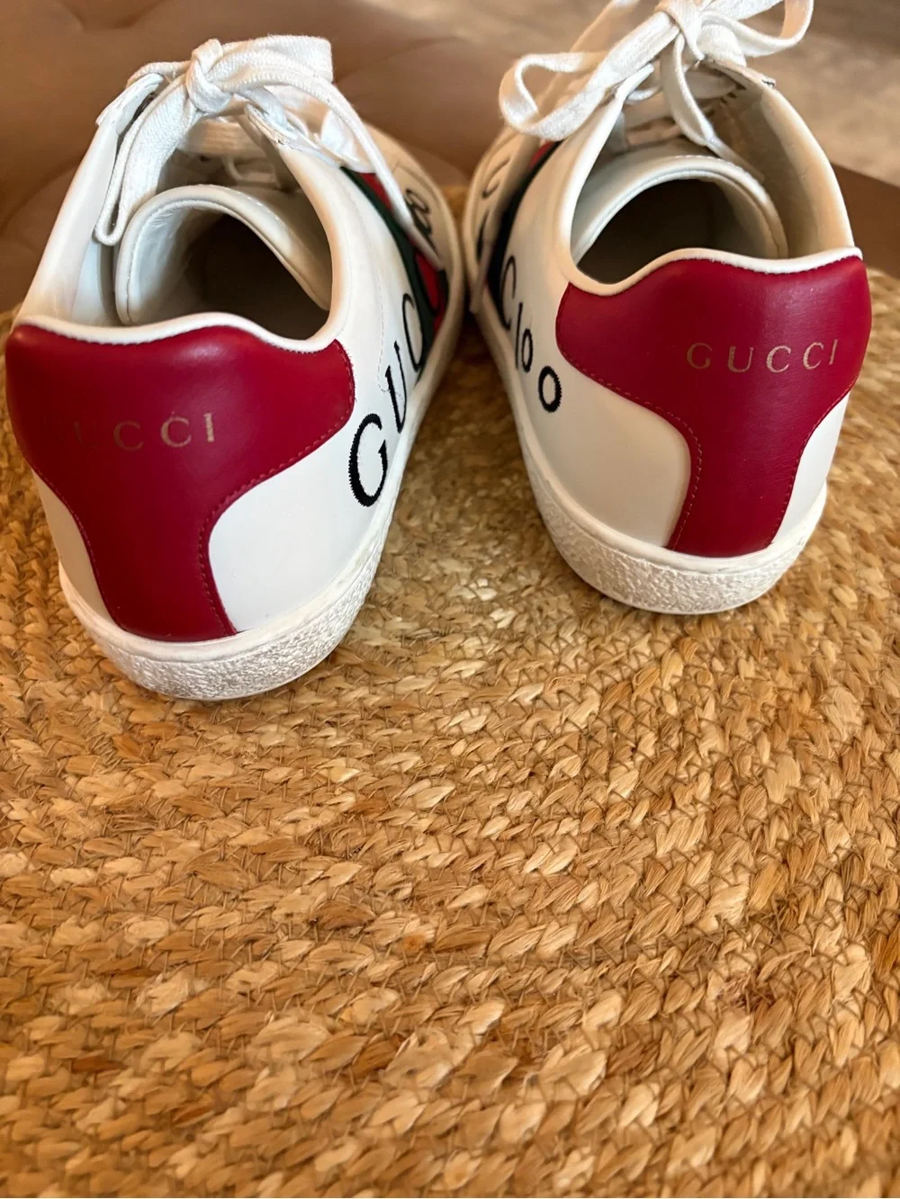 Gucci white leather